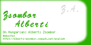 zsombor alberti business card